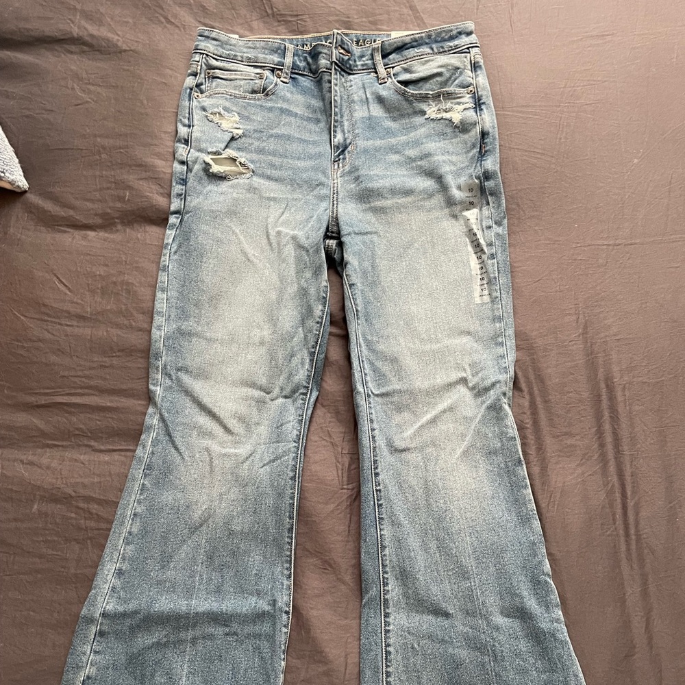 American Eagle super high-rise flare jeans size 10